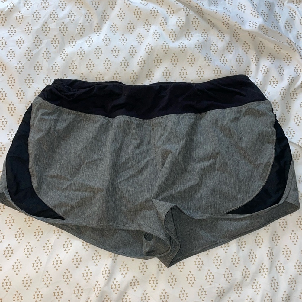 Gray athletic shorts